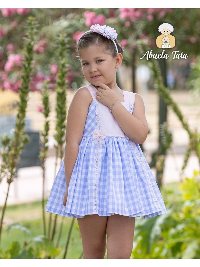 Vestido Cuadros Niña Abuela Tata