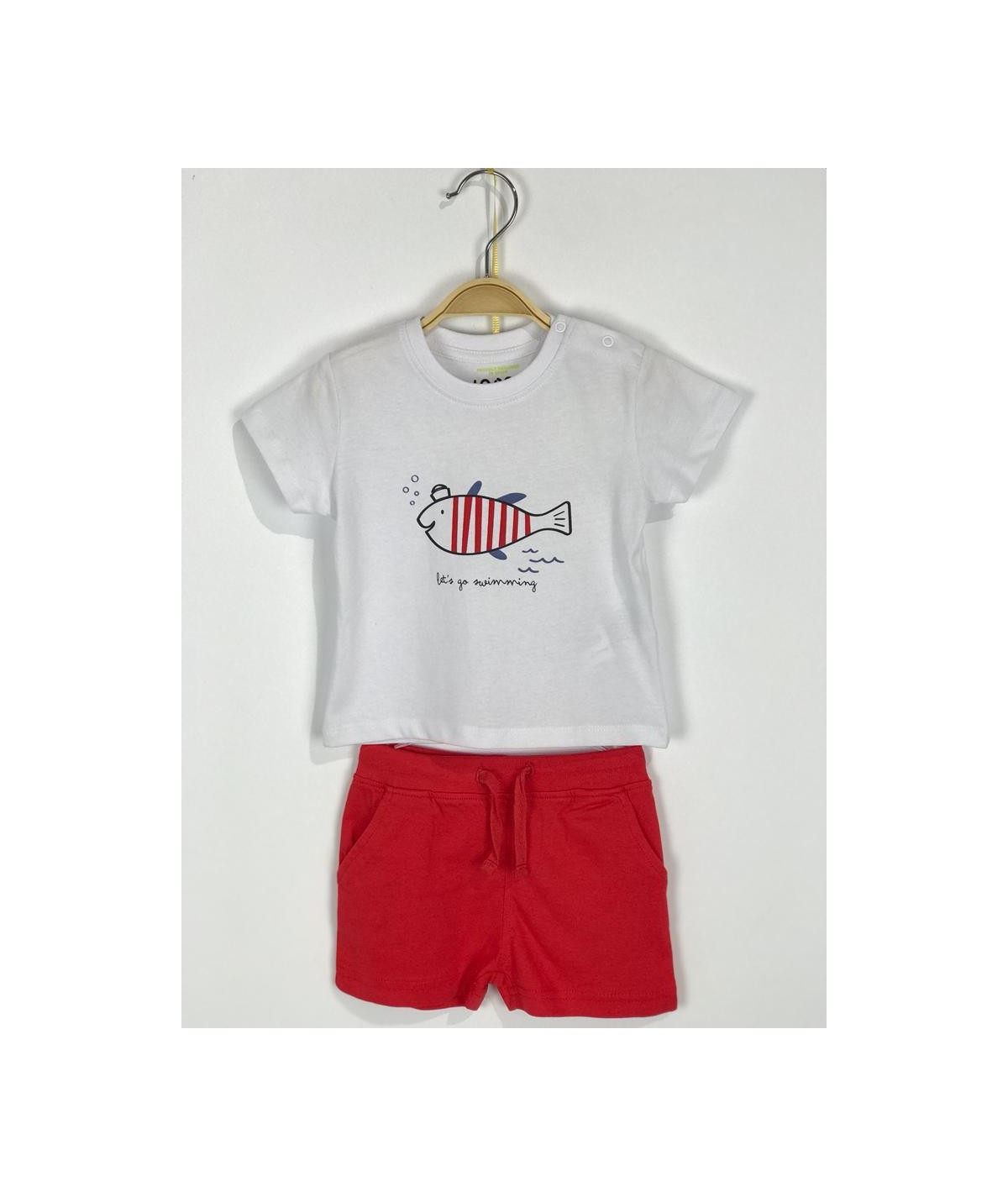 LOSAN NIÑO CONJUNTO SHORT Y CM PEZ