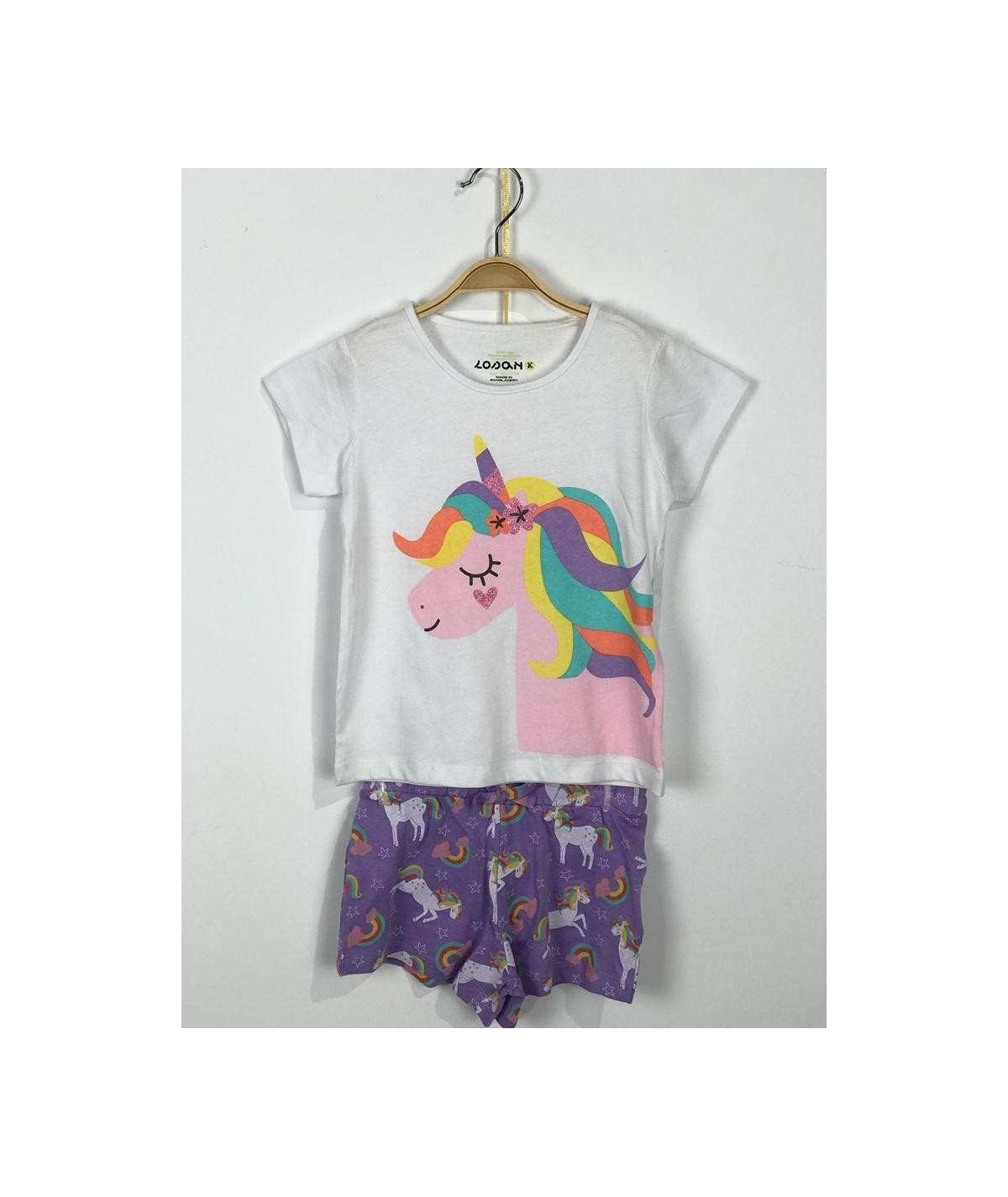 LOSAN NIÑA CONJUNTO SHORT CM UNICORNIO