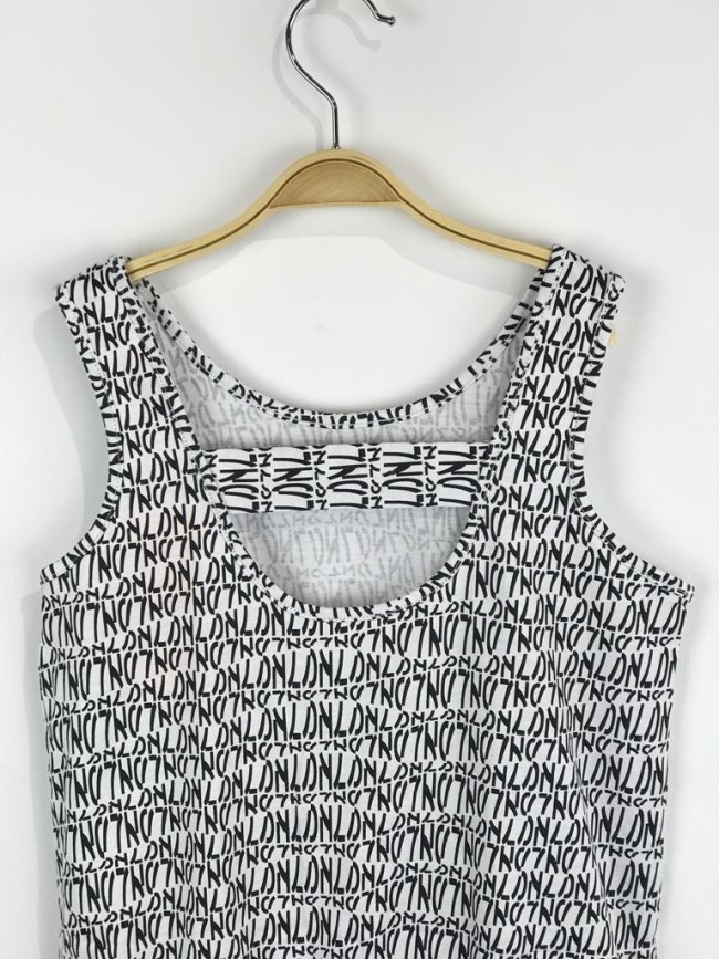 Losan Vestido Tiranta Letras